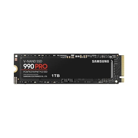 Samsung SSD 1TB - MZ-V9P1T0BW (990 PRO hűtőbordákkal, PCIe 4.0, NVMe 2.0, 1TB)