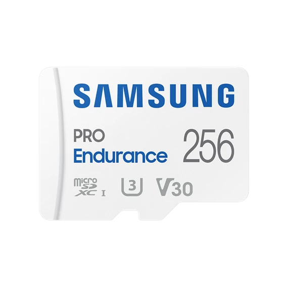 Samsung 256GB microSDXC Class10 U3 V30 PRO Endurance + adapterrel