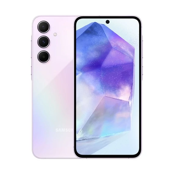 SAMSUNG Okostelefon - Galaxy A55 5G, Király lila,128 GB