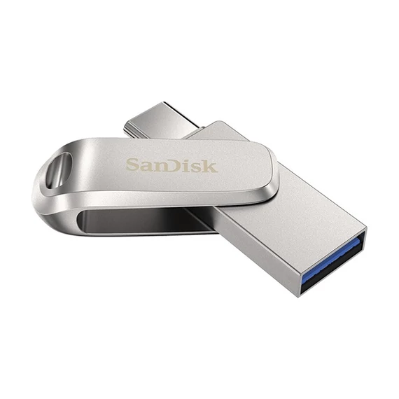 Sandisk 256GB USB3.1/Type-C Dual Drive Luxe Ezüst (186465) pendrive
