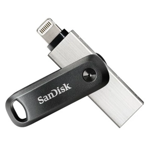 Sandisk 64GB USB3.0/Apple Lightning iXPAND GO Fekete-Ezüst (186489) pendrive