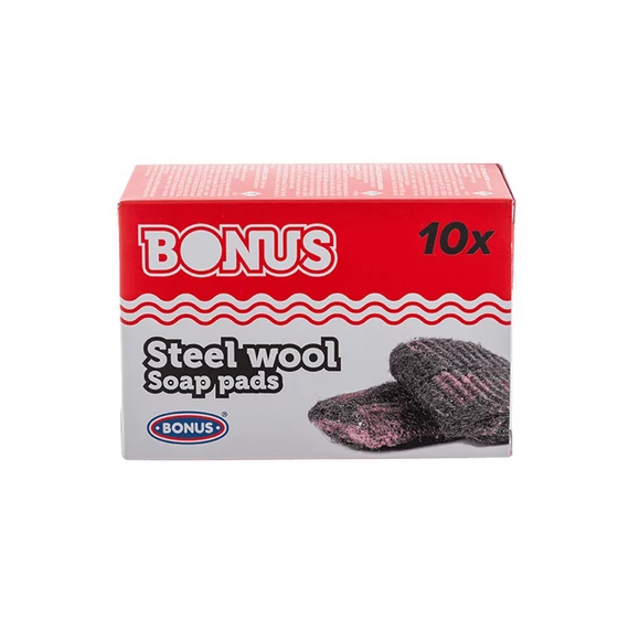 Szappanos párna, rozsdamentes BONUS, 10db/cs