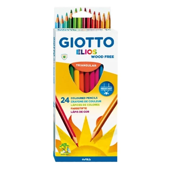Színes ceruza GIOTTO Elios háromszögletű 24db/készlet