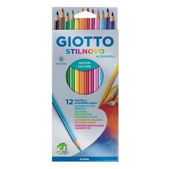 Színes ceruza GIOTTO Stilnovo aquarell 12db/készlet