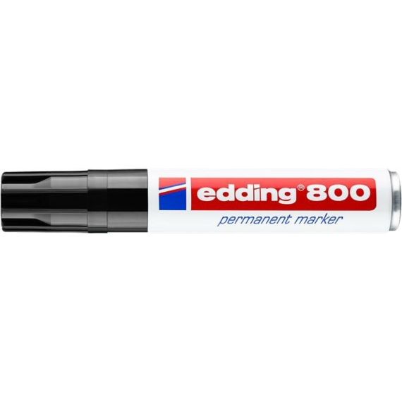 Alkoholos marker, 4-12 mm, vágott, EDDING "800", fekete