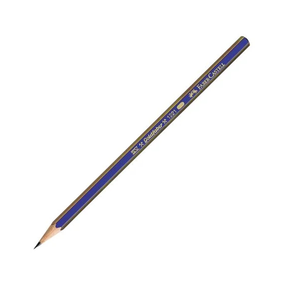 Grafitceruza, 3B, hatszögletű, FABER-CASTELL "Goldfaber"