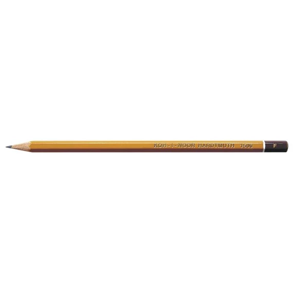 Grafitceruza, F, hatszögletű, KOH-I-NOOR "1500", 12db/doboz