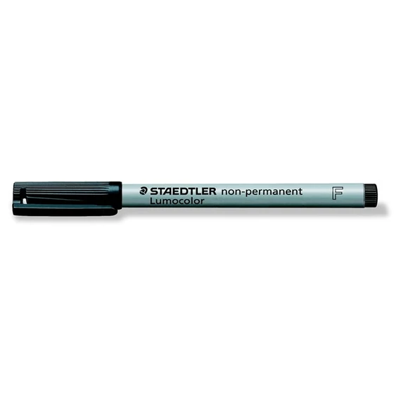 Alkoholmentes marker, OHP, 0,6 mm, STAEDTLER "Lumocolor 316 F", fekete