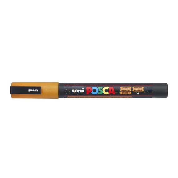 Filctoll UNI Posca PC-3ML csilámló narancssárga