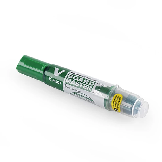 Táblamarker, 2,2-5,2 mm, vágott, PILOT "V-Board Master", zöld