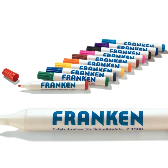 Táblamarker készletz, 2-6mm, kerek, antibakteriális,10-es klt Franken