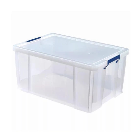 Műanyag tároló doboz, átlátszó, 70 liter, FELLOWES, "ProStore™"