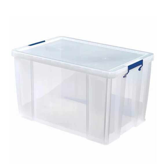 Műanyag tároló doboz, átlátszó, 85 liter, FELLOWES, "ProStore™"