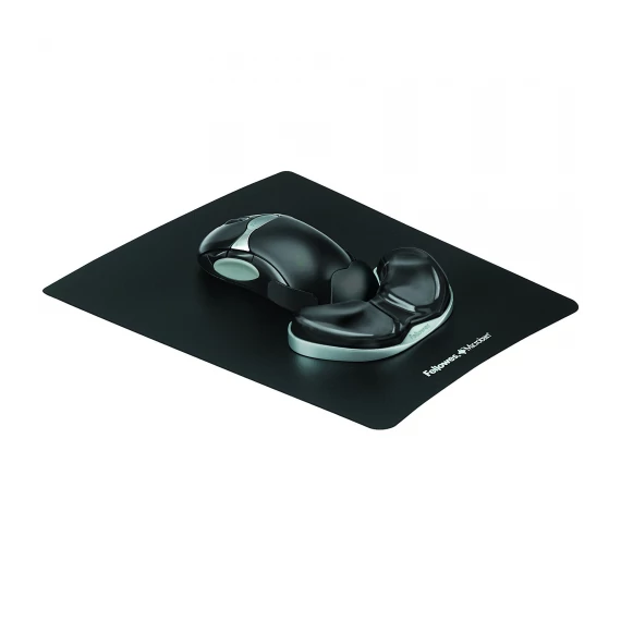Tenyértámasz Fellowes® Health-V™ Crystal, fekete