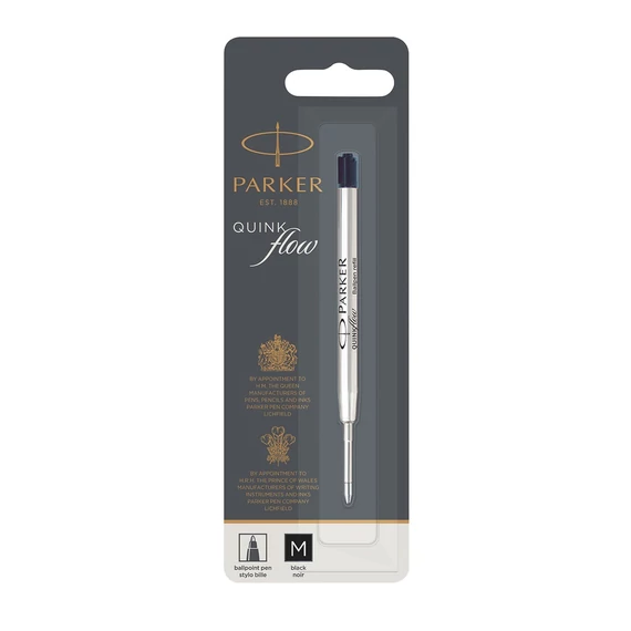 Golyóstollbetét, 0,7 mm, M, góliát, PARKER "Royal", fekete
