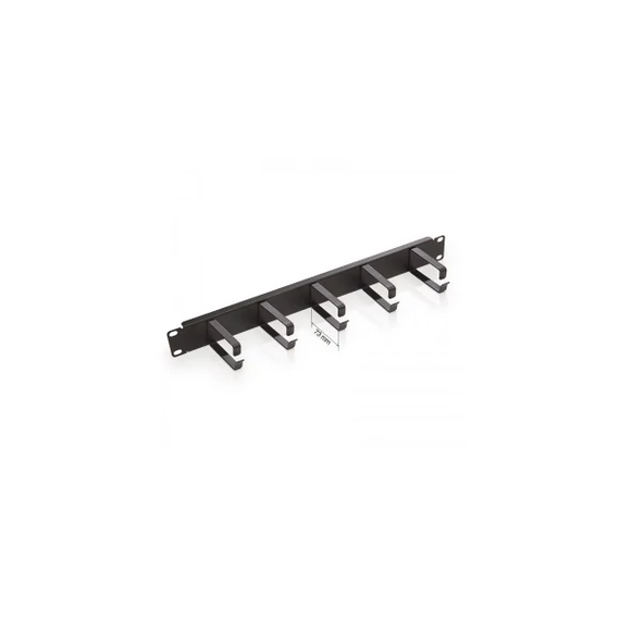 Triton 19” 1U fém patch rendező panel 73 mm-es gyűrűkkel