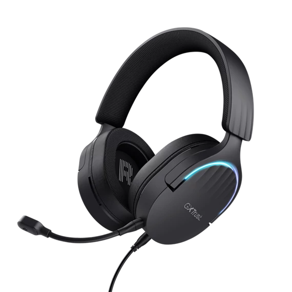 Trust GXT490 Fayzo 7.1 USB vezetékes fekete gamer headset