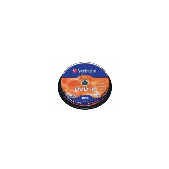 VERBATIM DVDV-16B10 DVD-R cake box DVD lemez 10db/csomag