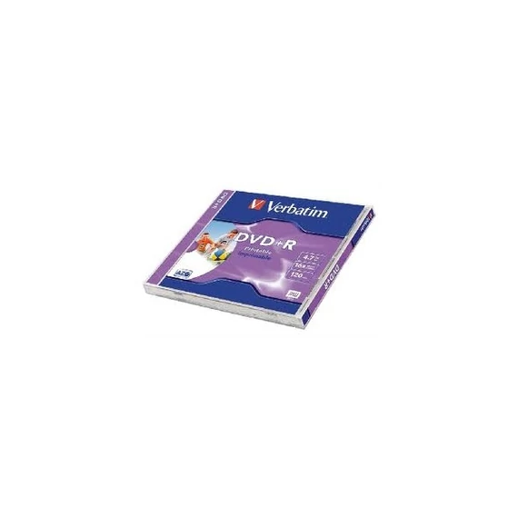 VERBATIM DVDV+16N DVD+R nyomtatható normál tokos DVD lemez