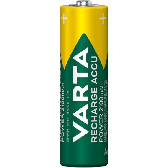 Tölthető elem, AA ceruza, 4x2100 mAh, előtöltött, VARTA "Power"