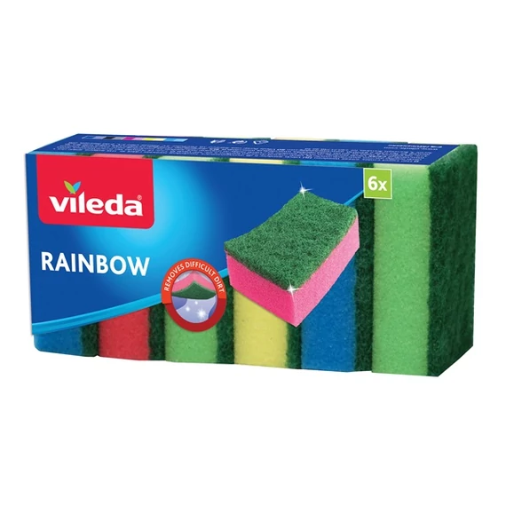 Vileda Rainbow mosogatószivacs 6 db-os