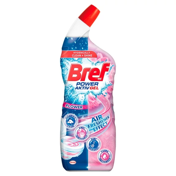 WC-tisztítógél, 700 ml, BREF, virág
