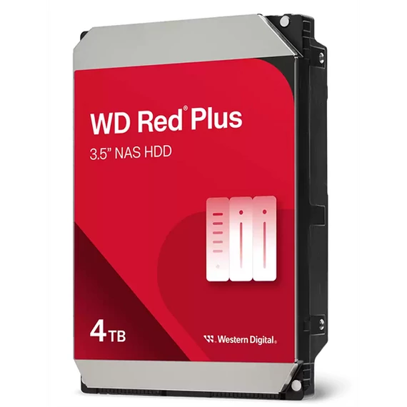 Western Digital 3,5" 4000GB belső SATAIII 5400RPM 256MB RED PLUS WD40EFPX winchester 3 év