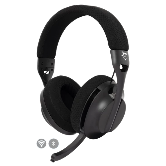 White Shark WS WGH-2441B FALCON-B vezeték nélküli fekete gamer headset