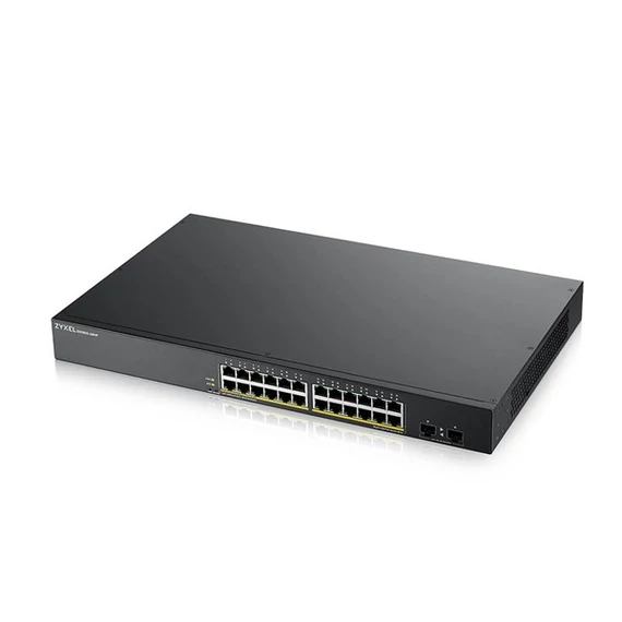 ZyXEL GS1900-24HP v2 24port GbE LAN PoE (170W) smart menedzselhető switch