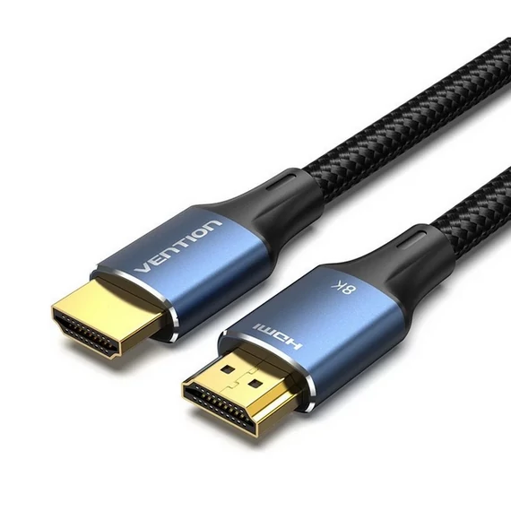 KÁBEL HDMI/M -> HDMI/M (8K, alu, kék), 1m, Vention