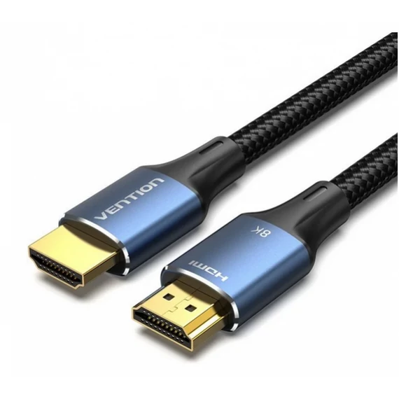 KÁBEL HDMI/M -> HDMI/M (8K, alu, kék), 1,5m, Vention