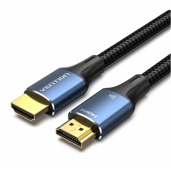KÁBEL HDMI/M -> HDMI/M (8K, alu, kék), 5m, Vention