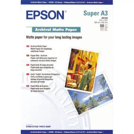 Epson A/3+ Archival Matt Fotópapír 50Lap 192g