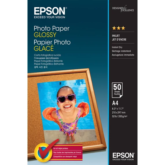 Epson A/4 Fényes Fotópapír 50Lap 200g