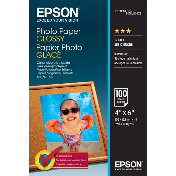 Epson 10x15 Fényes Fotópapír 100Lap 200g
