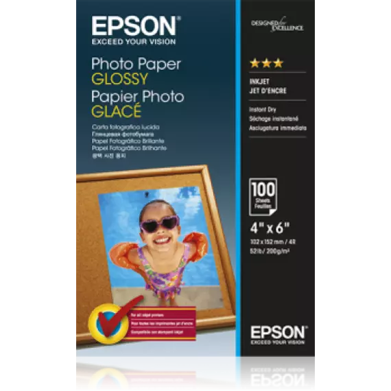 Epson 10x15 Fényes Fotópapír 100Lap 200g