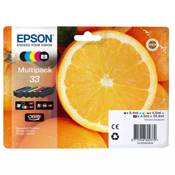 Epson T3337 Multipack tintapatron 33 (eredeti)