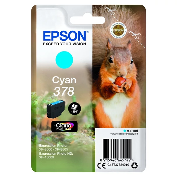Epson T3782 Patron Cyan 4,1ml /o/ No.378