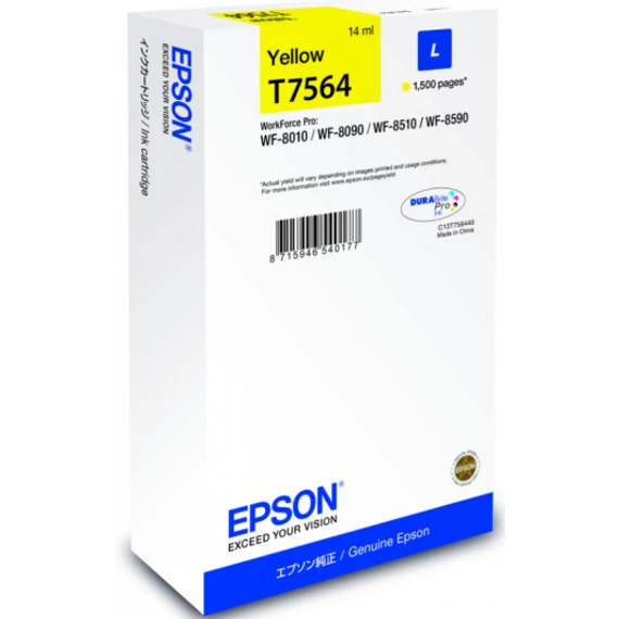 Epson T7564 Patron Yellow 1,5K /o/