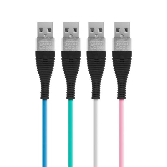 Delight microUSB 1m zöld adatkábel