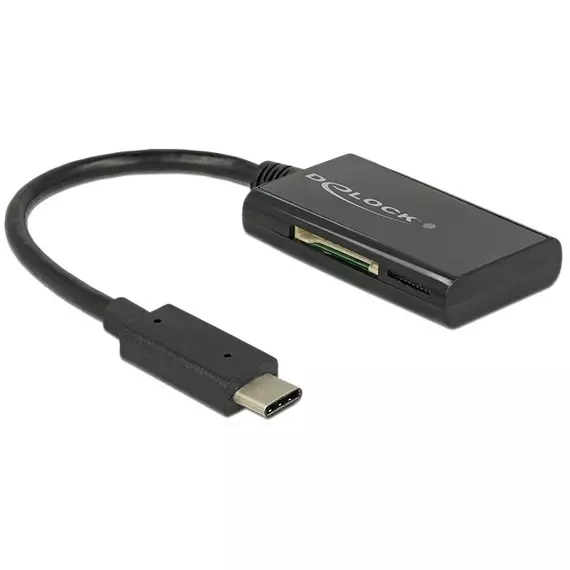 DeLock USB 3.1 Gen 1 Card Reader USB Type-C male 4 Slots