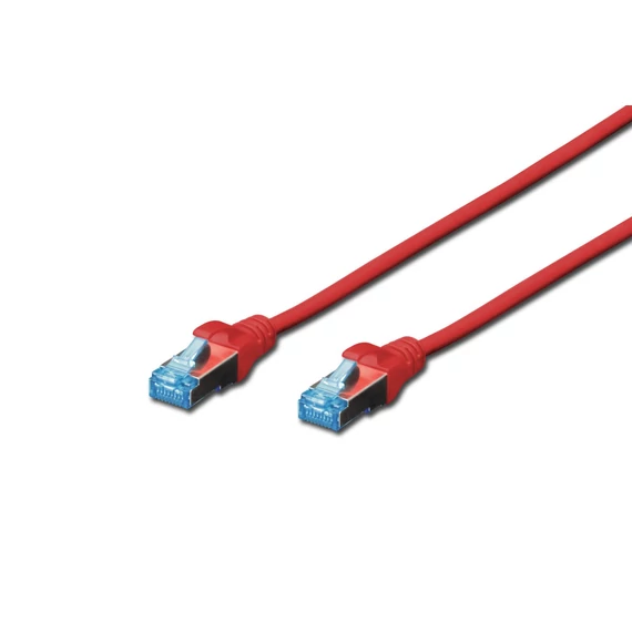 DIGITUS CAT5e SF/UTP PVC 3m piros patch kábel