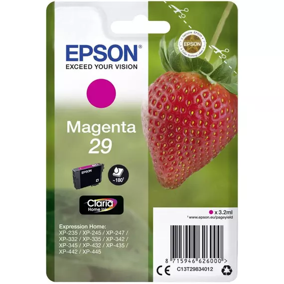 Epson C13T29834012 T2983 No.29 magenta tintapatron (eredeti)