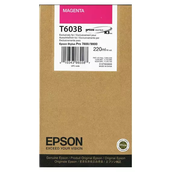 Epson C13T603B00 T603B magenta tintapatron (eredeti)