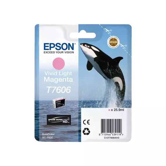 Epson C13T76064010 T7606 Light magenta tintapatron 26ml (eredeti)
