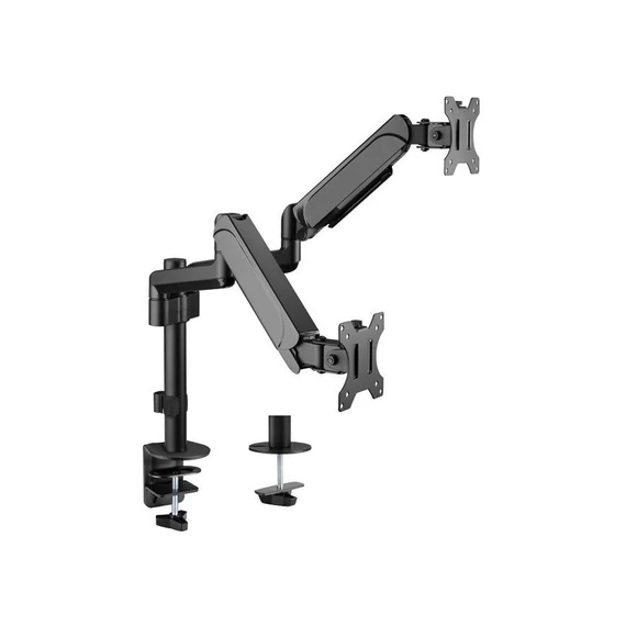 EQuip 17"-32" Dual Monitor Desk Mount Bracket Black