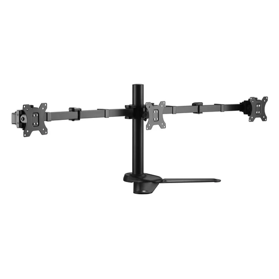 EQuip 13"-32" Economy Dual Monitor Tabletop Stand Black