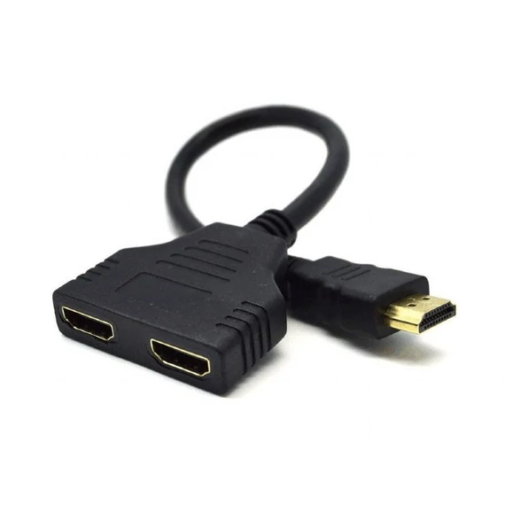 Gembird HDMI Dual port Passive Cable adapter Black