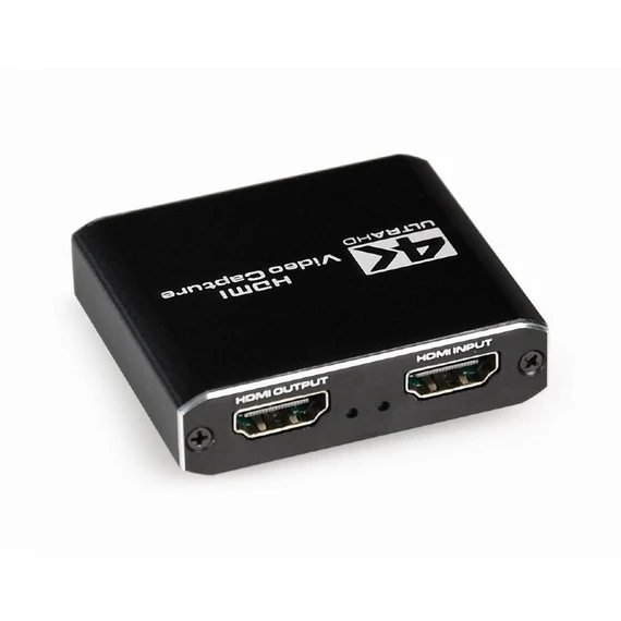 Gembird USB HDMI Grabber 4K4 pass-through HDMI Black