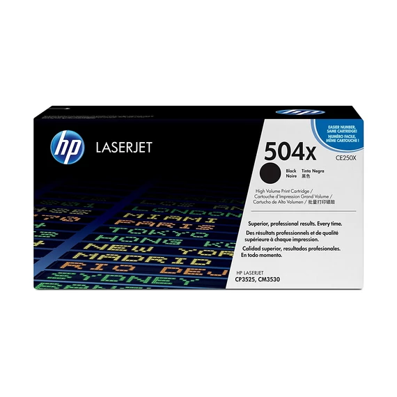 HP CE250X No.504X fekete toner (eredeti)